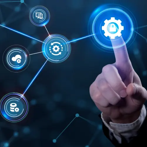 liderazgo-transformacion-digital Líderes organizacionales impulsando la gestión del cambio digital y la adopción de innovación tecnológica.